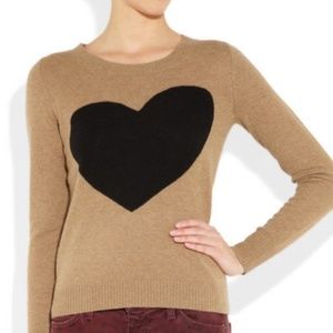 J. Crew Alpaca Merino Wool Black Heart Tippi Sweater Size S
